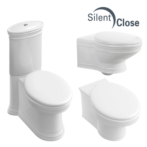 Tapa WC Compatible Amadea Villeroy & Boch - Woodline Lacada Amortiguada 'SC'