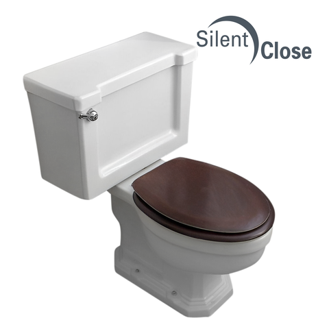 Toilet Seat Compatible Anabella Roca - Woodline Lacquered Cushioned 'SC'