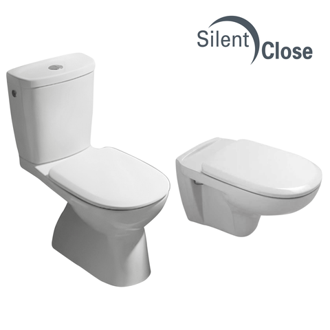 Désirade Allia Compatible Toilet Seat - Cushioned Lacquered Woodline 'SC'