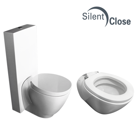 Toilet Seat Compatible Essence Noken - Woodline Lacquered Cushioned 'SC'