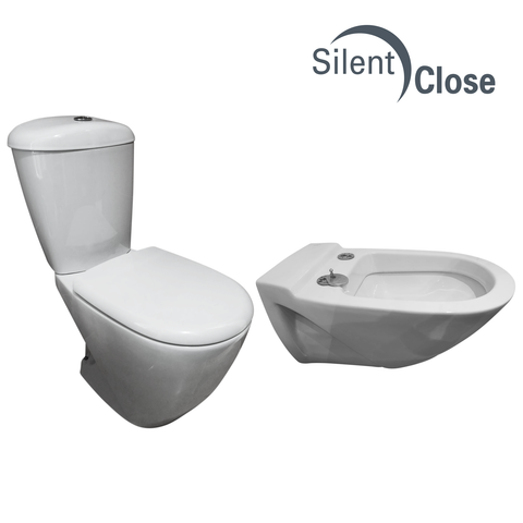 Sangra Europe Compatible Toilet Seat - Woodline Lacquered Cushioned 'SC'