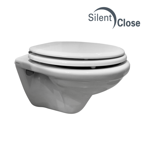 Valadares Europe Compatible Toilet Seat - Woodline Lacquered Cushioned 'SC'