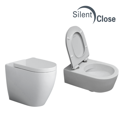 Toilet Seat Compatible Link Flaminia - Woodline Lacquered Cushioned 'SC'