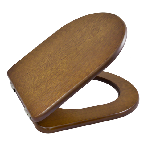 Toilet Seat Compatible with Bali Fossil Natura Normal and Suspended - Woodline Oak