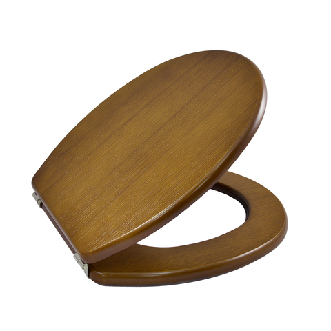 Toilet Seat Compatible with Royan Selles Between Centers 200-220 - Woodline Oak