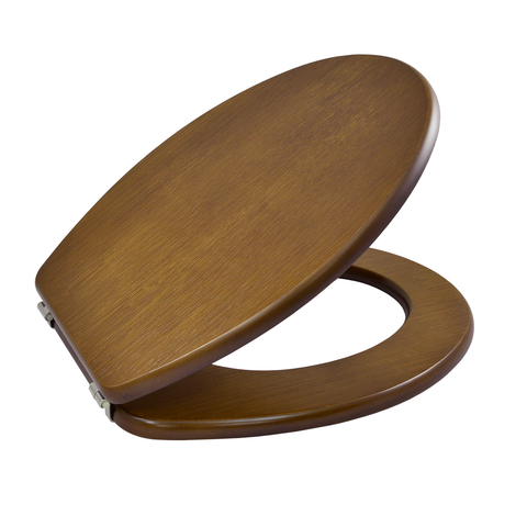 Toilet Seat Compatible with Nora Roca - Woodline Oak