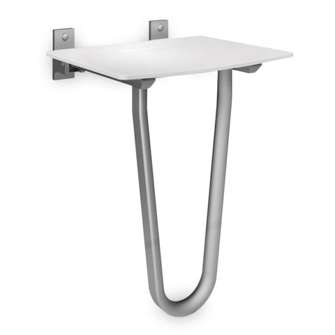 Solid+ Folding Shower Seat with Floor Stand