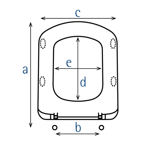 WC Seat Compatible Dama Senso Roca Normal and Compact - Ecoline