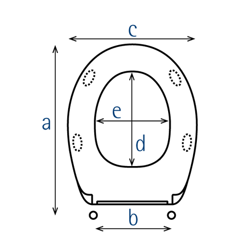 Compatible Toilet Seat Royan Selles Entrecentros 155- Ecoline