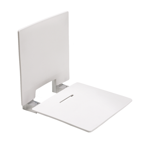 Folding Shower Seat with Solid Wall Backrest